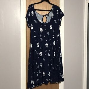 Torrid Paisley Skull Skater Dress